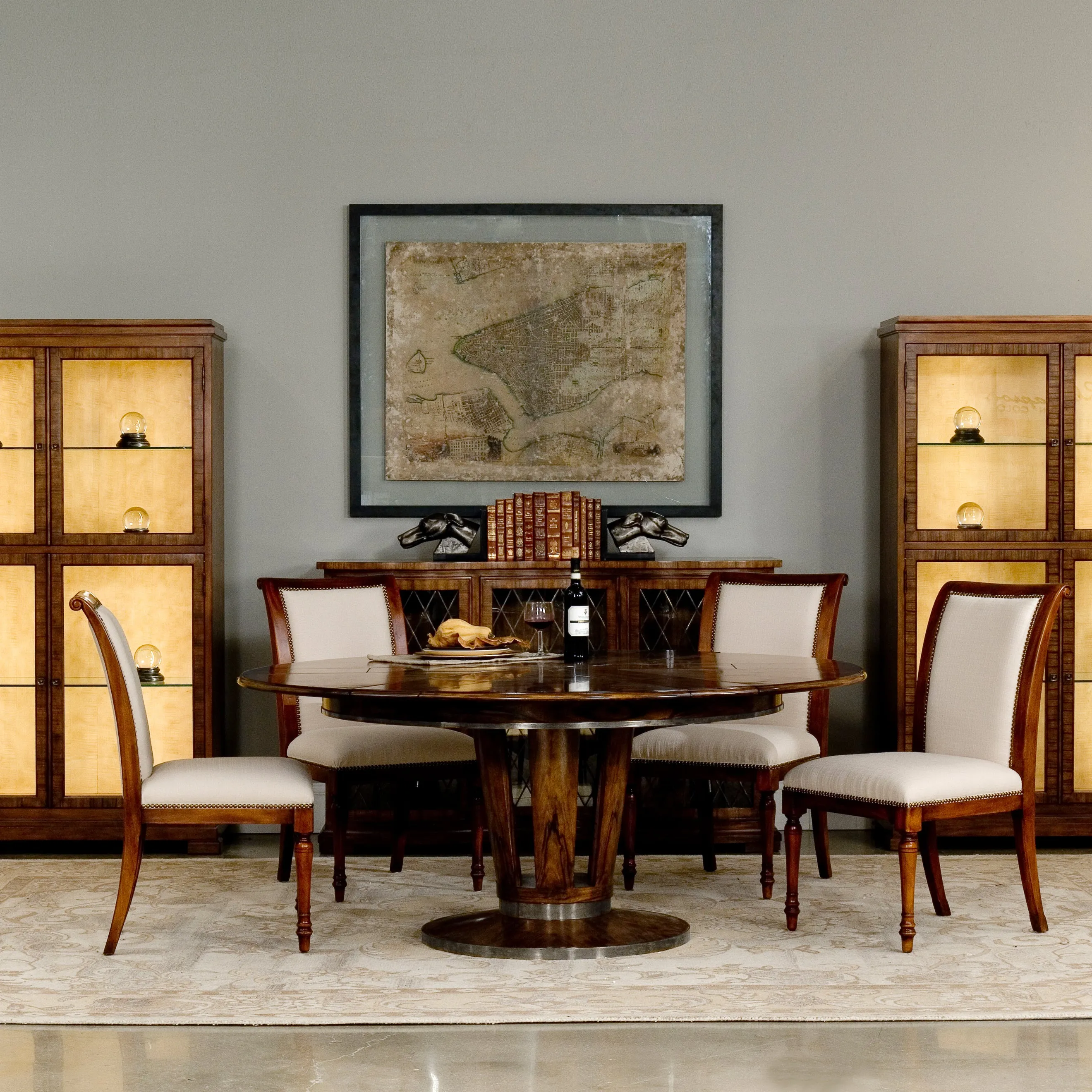 Sarreid - Soho Jupe Dining Table  Large - Brown - Contemporary