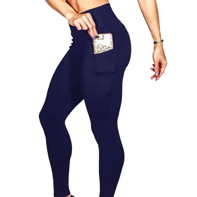 Side Pocket Yoga Pants Women Sport Fitness Legging