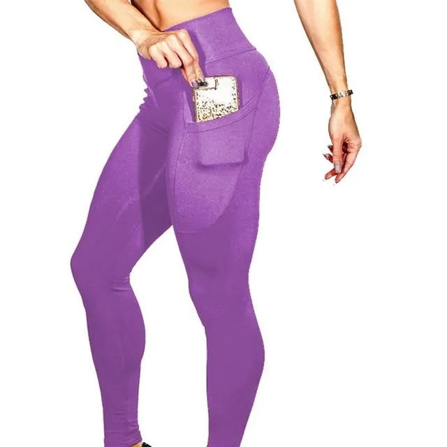 Side Pocket Yoga Pants Women Sport Fitness Legging
