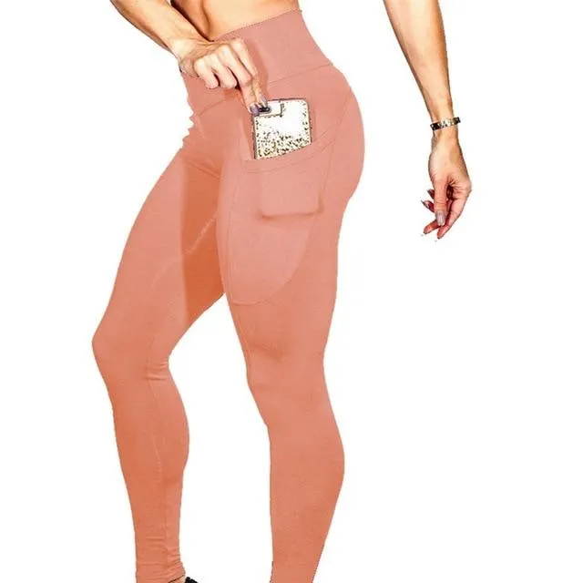 Side Pocket Yoga Pants Women Sport Fitness Legging