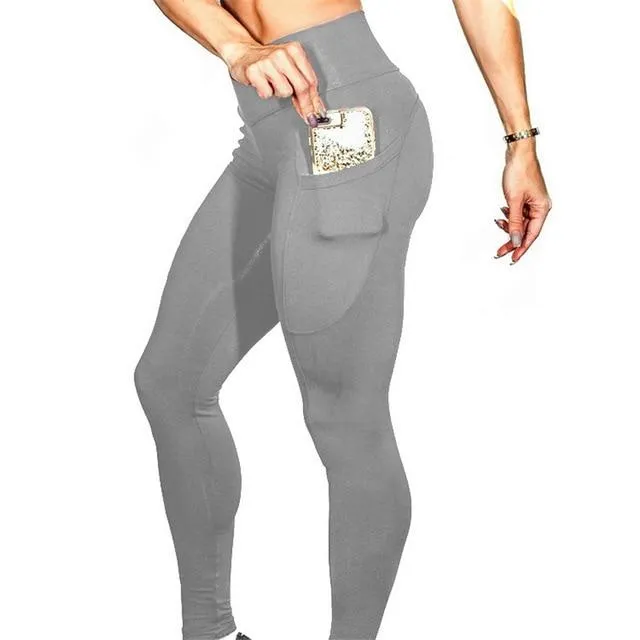Side Pocket Yoga Pants Women Sport Fitness Legging