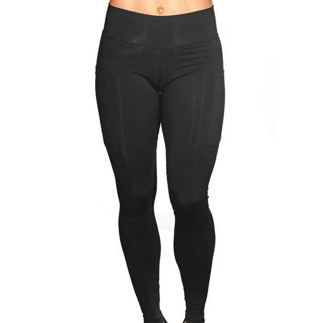 Side Pocket Yoga Pants Women Sport Fitness Legging