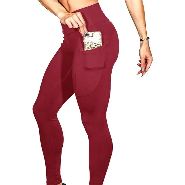 Side Pocket Yoga Pants Women Sport Fitness Legging