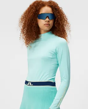 SIZE M - J.Lindeberg Asa Soft Compression Top Aruba Blue