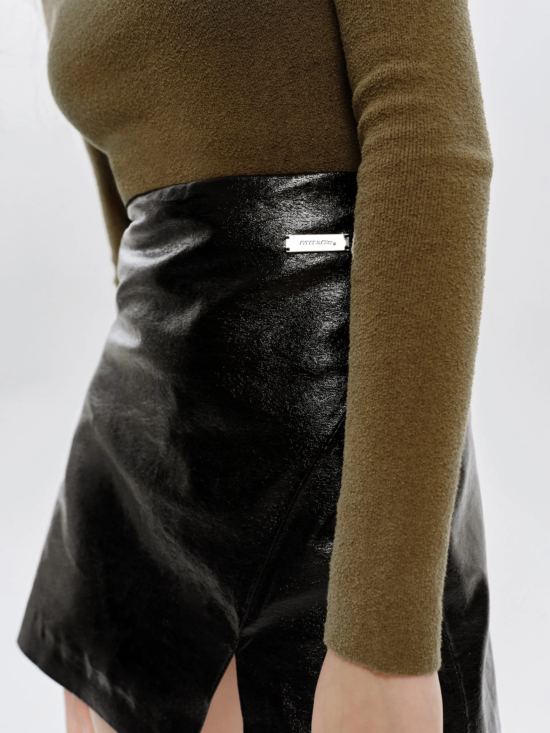 Square Neck Slim Fit Knit Top