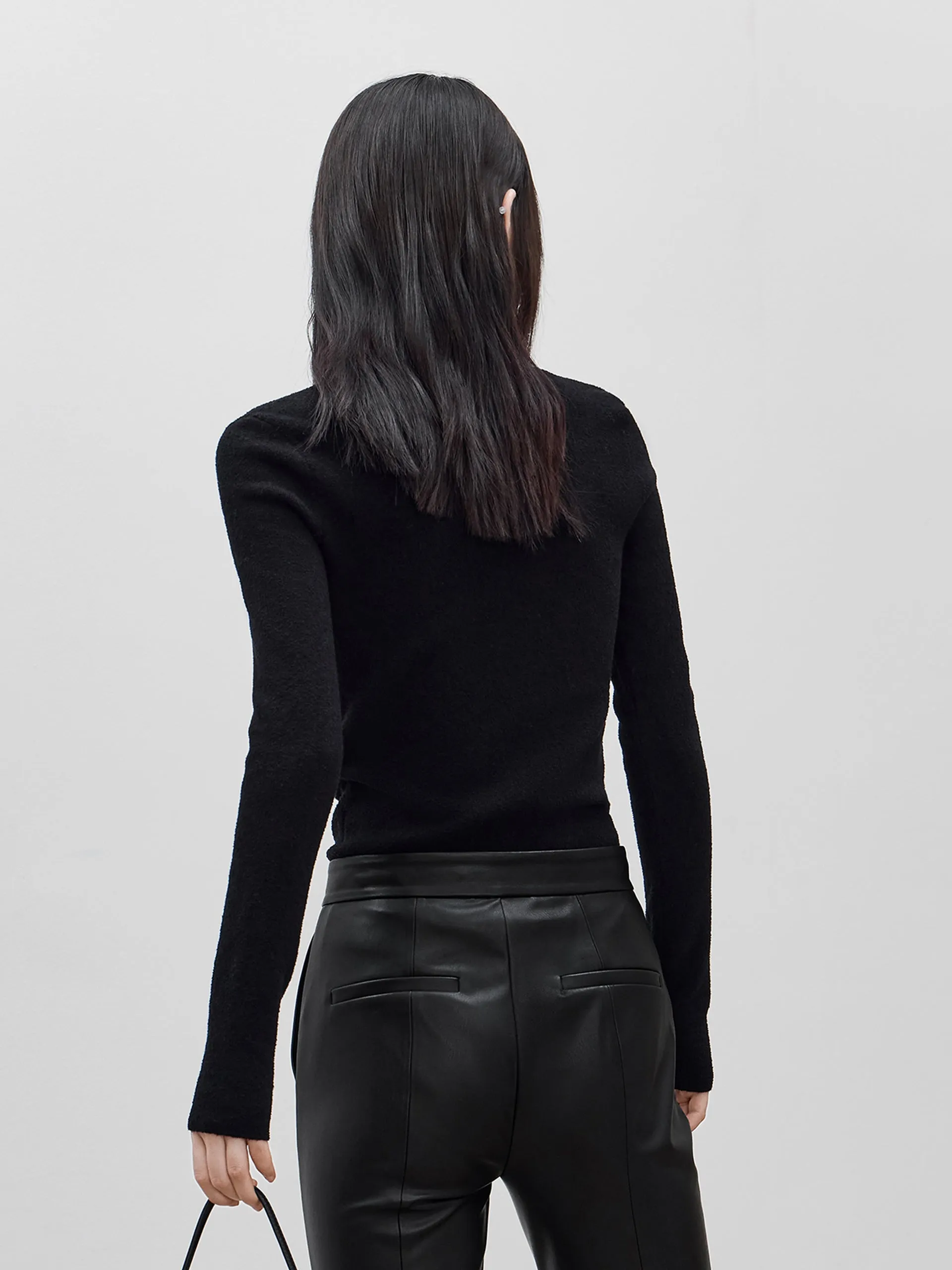 Square Neck Slim Fit Knit Top