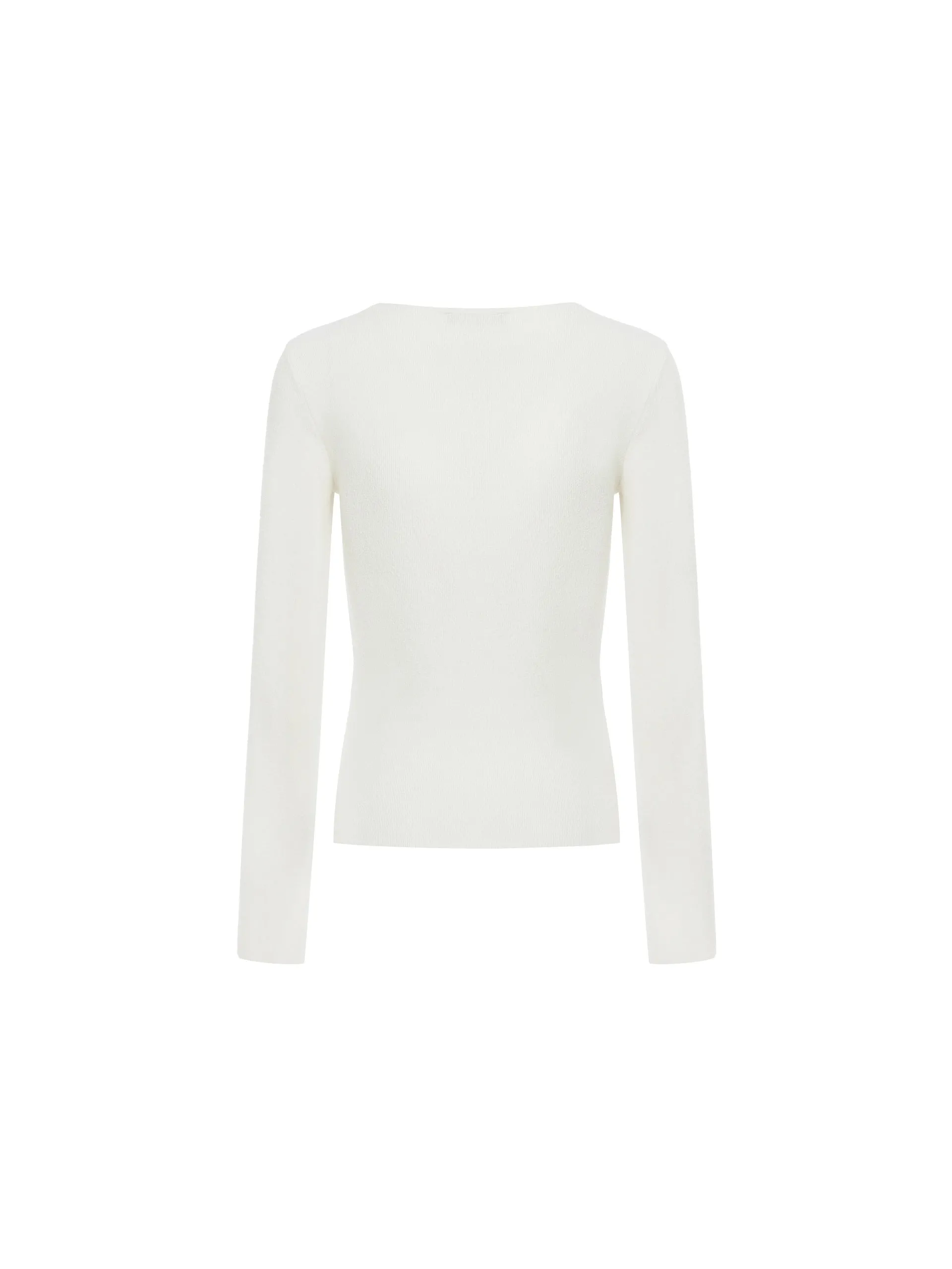 Square Neck Slim Fit Knit Top