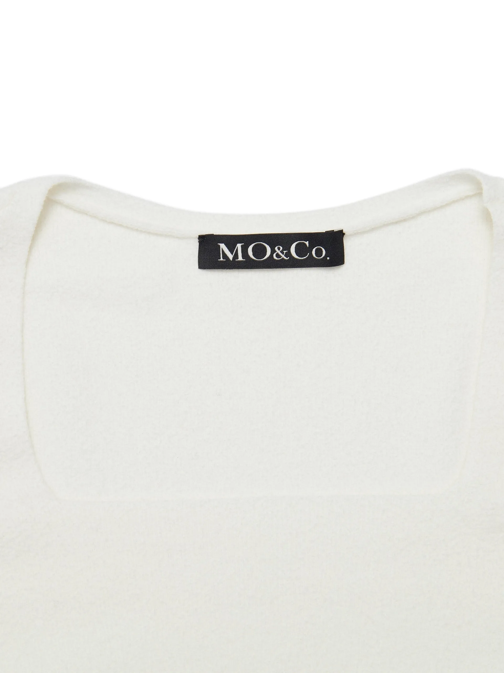 Square Neck Slim Fit Knit Top