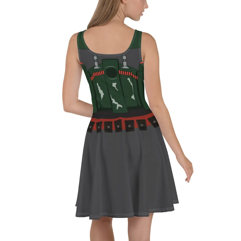Star Wars Boba Fett Skater Character Dress
