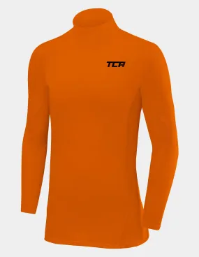 SuperThermal Compression Base Layer Long Sleeve Mock Neck For Boys With Brushed Inner Fabric