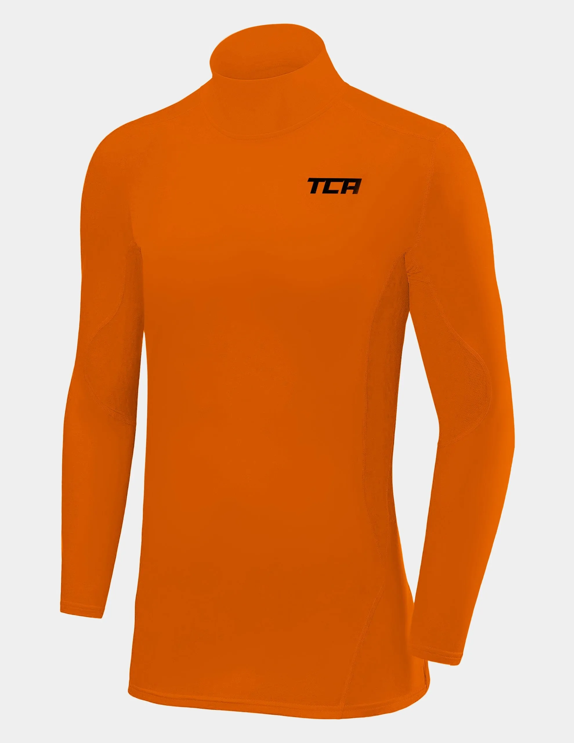 SuperThermal Compression Base Layer Long Sleeve Mock Neck For Boys With Brushed Inner Fabric