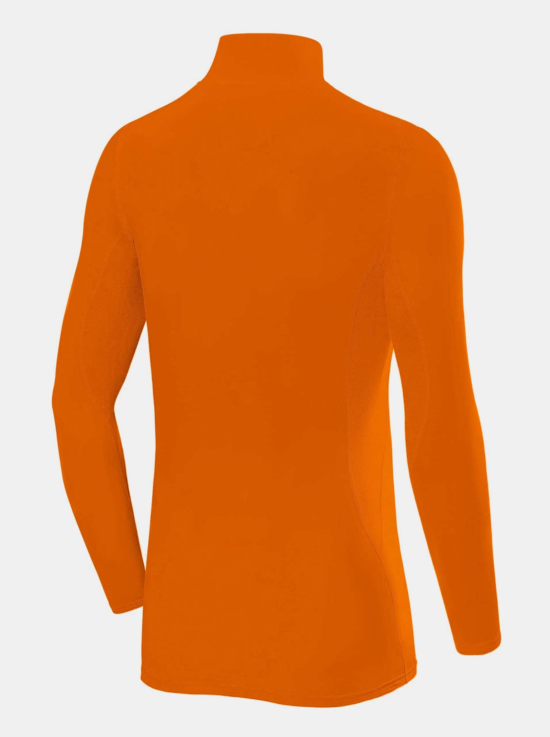 SuperThermal Compression Base Layer Long Sleeve Mock Neck For Boys With Brushed Inner Fabric
