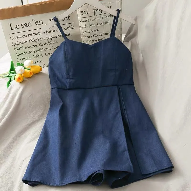 Suzie Denim Romper