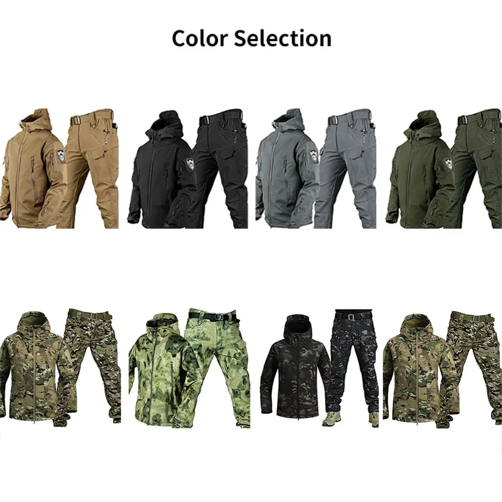 Tactical Fleece Jacket Lurker Shark Skin Outdoor Cycling Thickened Camouflage Clothing Set