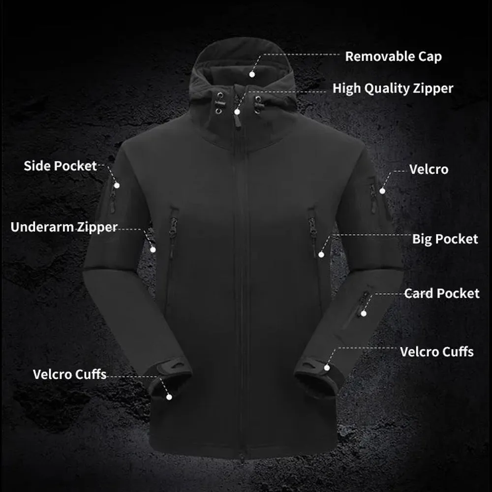 Tactical Fleece Jacket Lurker Shark Skin Outdoor Cycling Thickened Camouflage Clothing Set