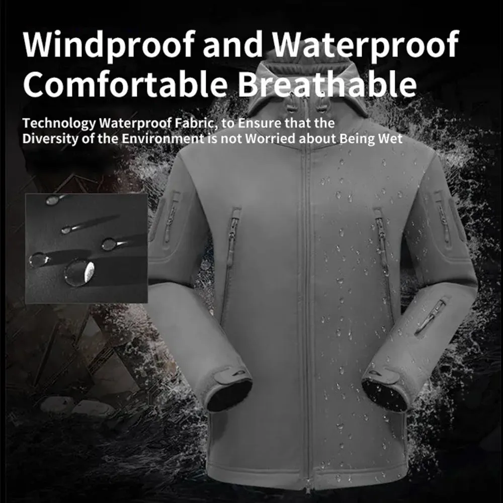 Tactical Fleece Jacket Lurker Shark Skin Outdoor Cycling Thickened Camouflage Clothing Set