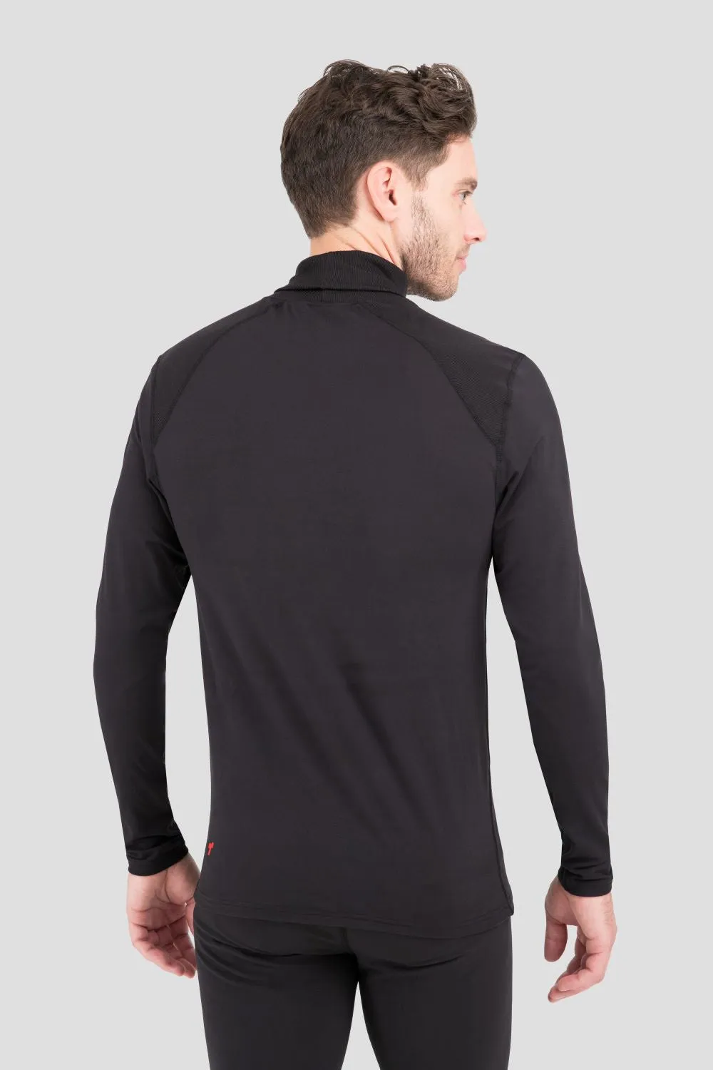 'Terramar' Men's 2.0 Thermolator® Performance Turtle Neck - Black
