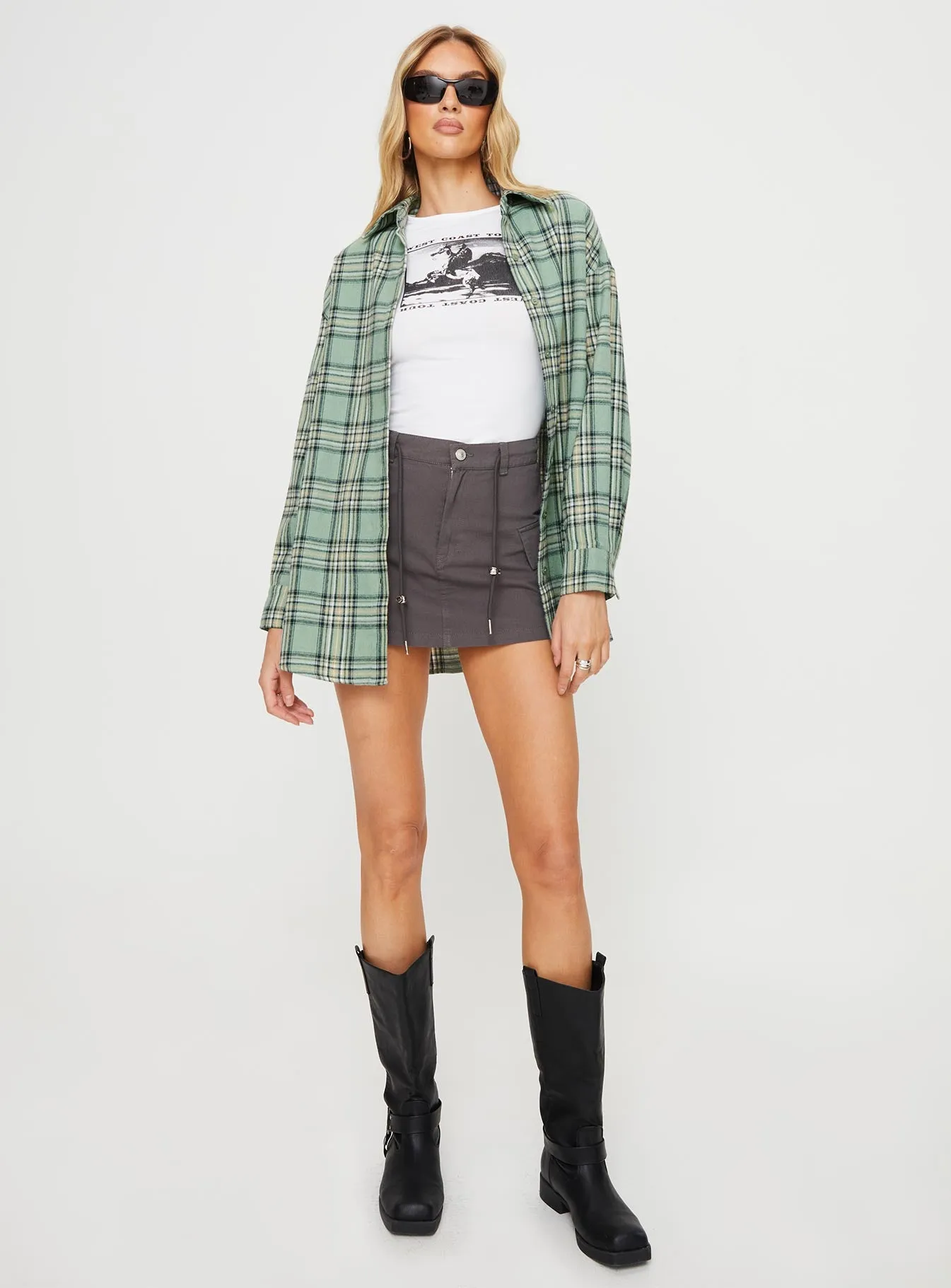 Tollen Shirt Dark Green Check