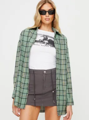 Tollen Shirt Dark Green Check