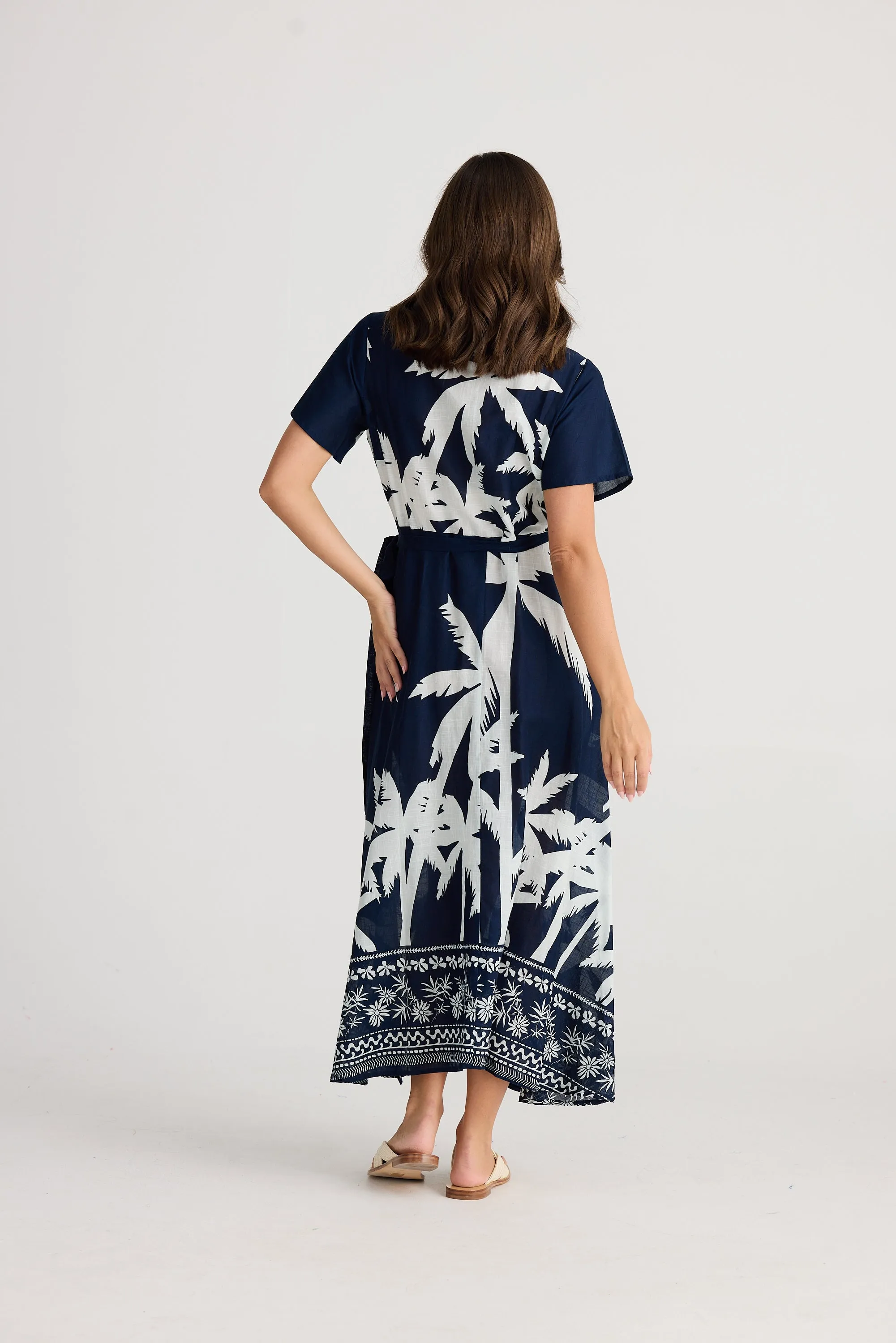 Tropics Wrap Dress - Blue Haven