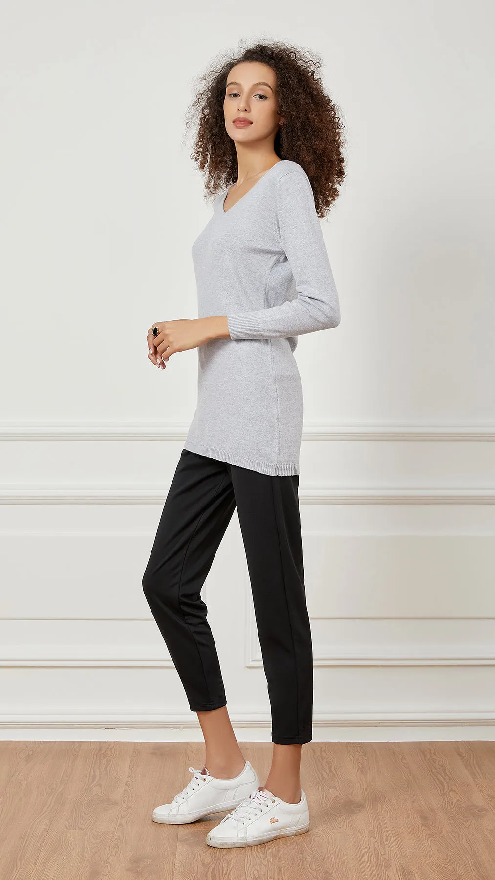 V Neck Knit Top