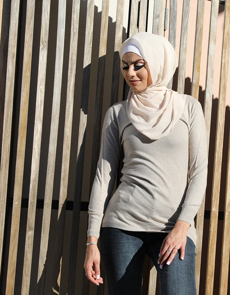 V Neck Knit Top