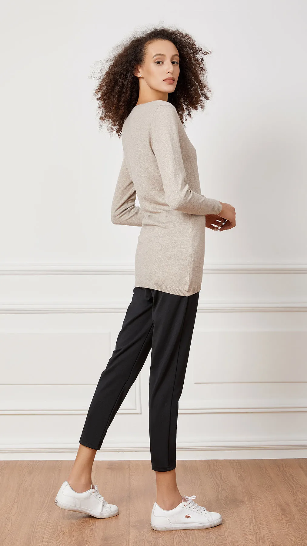 V Neck Knit Top