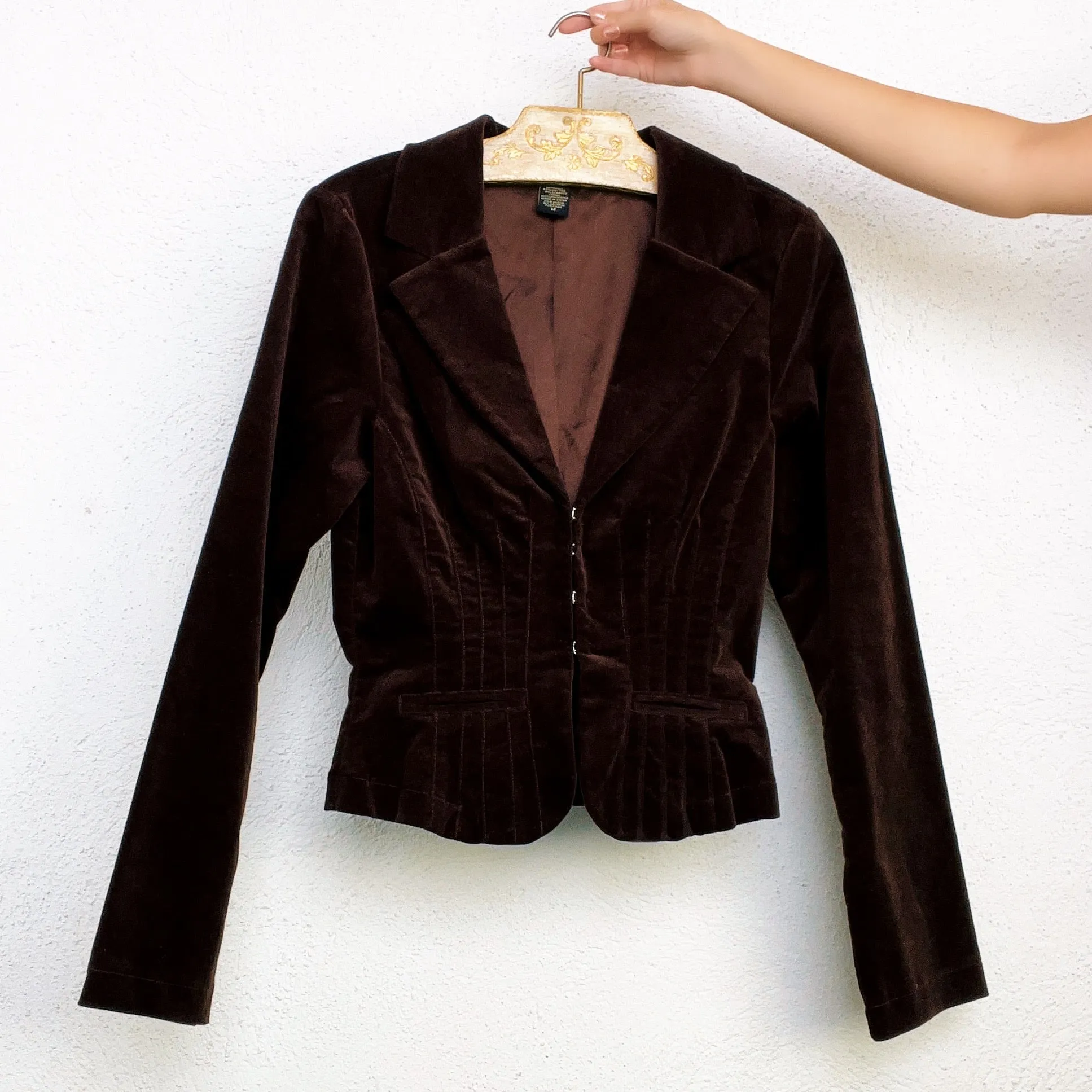 Velvety Chocolate Brown Blazer - Medium
