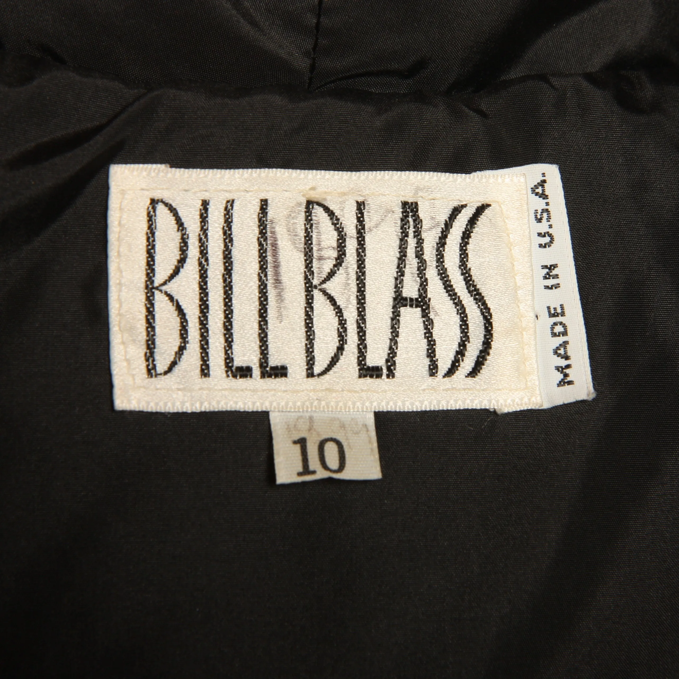 Vintage 80's Bill Blass Quilted Cocoon Puffer Coat