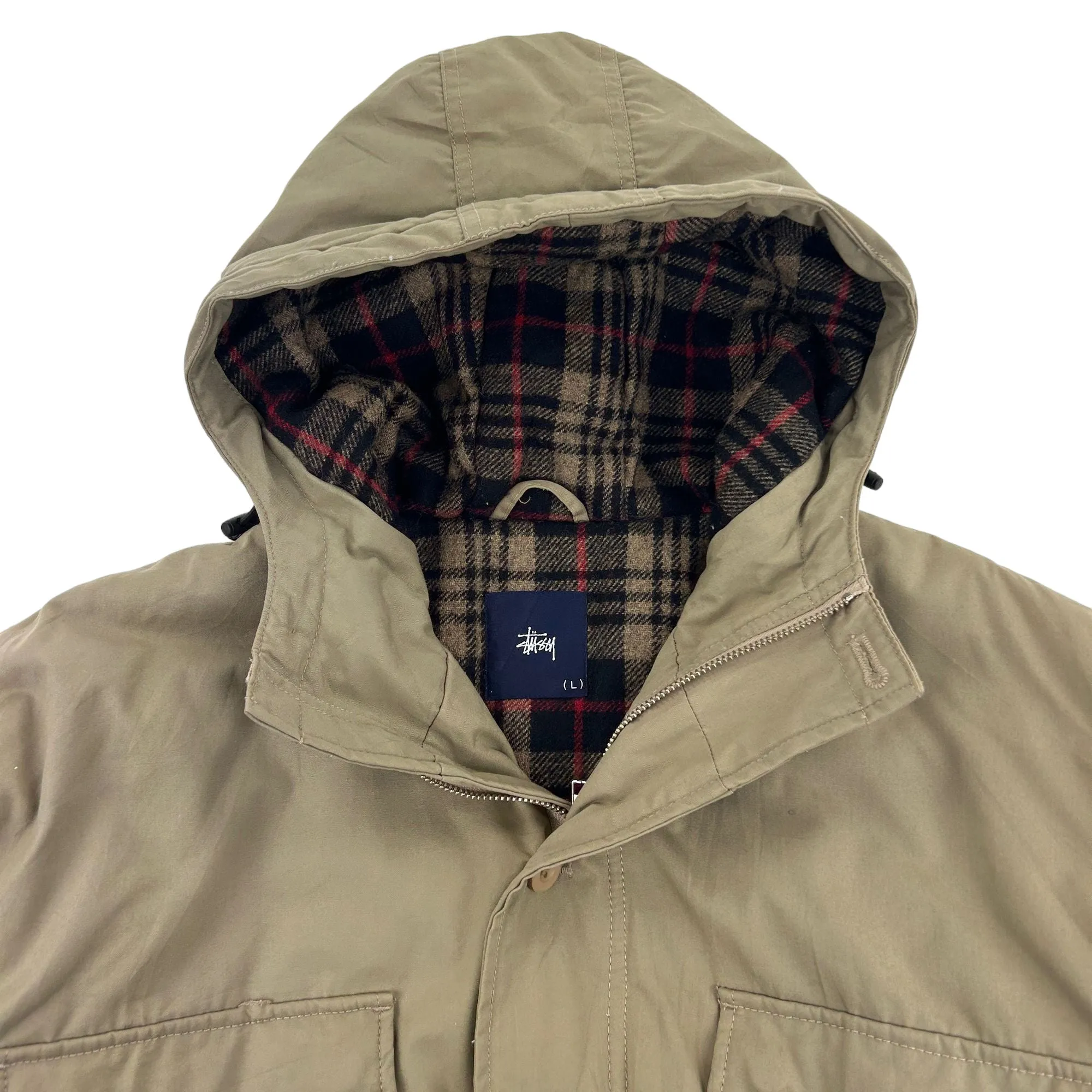 Vintage Stussy Multi Pocket Padded Lined Jacket Size L