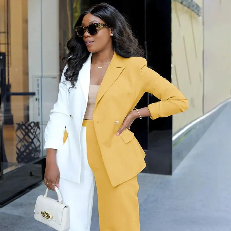Watch Me Patchwork Pants Suit
