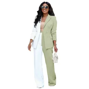 Watch Me Patchwork Pants Suit