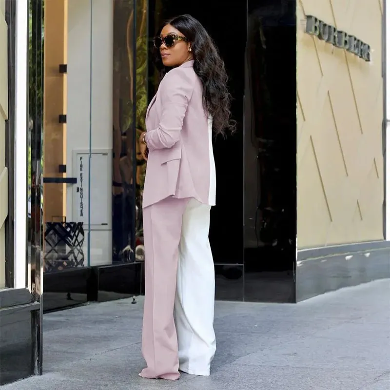 Watch Me Patchwork Pants Suit