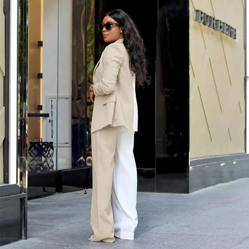 Watch Me Patchwork Pants Suit