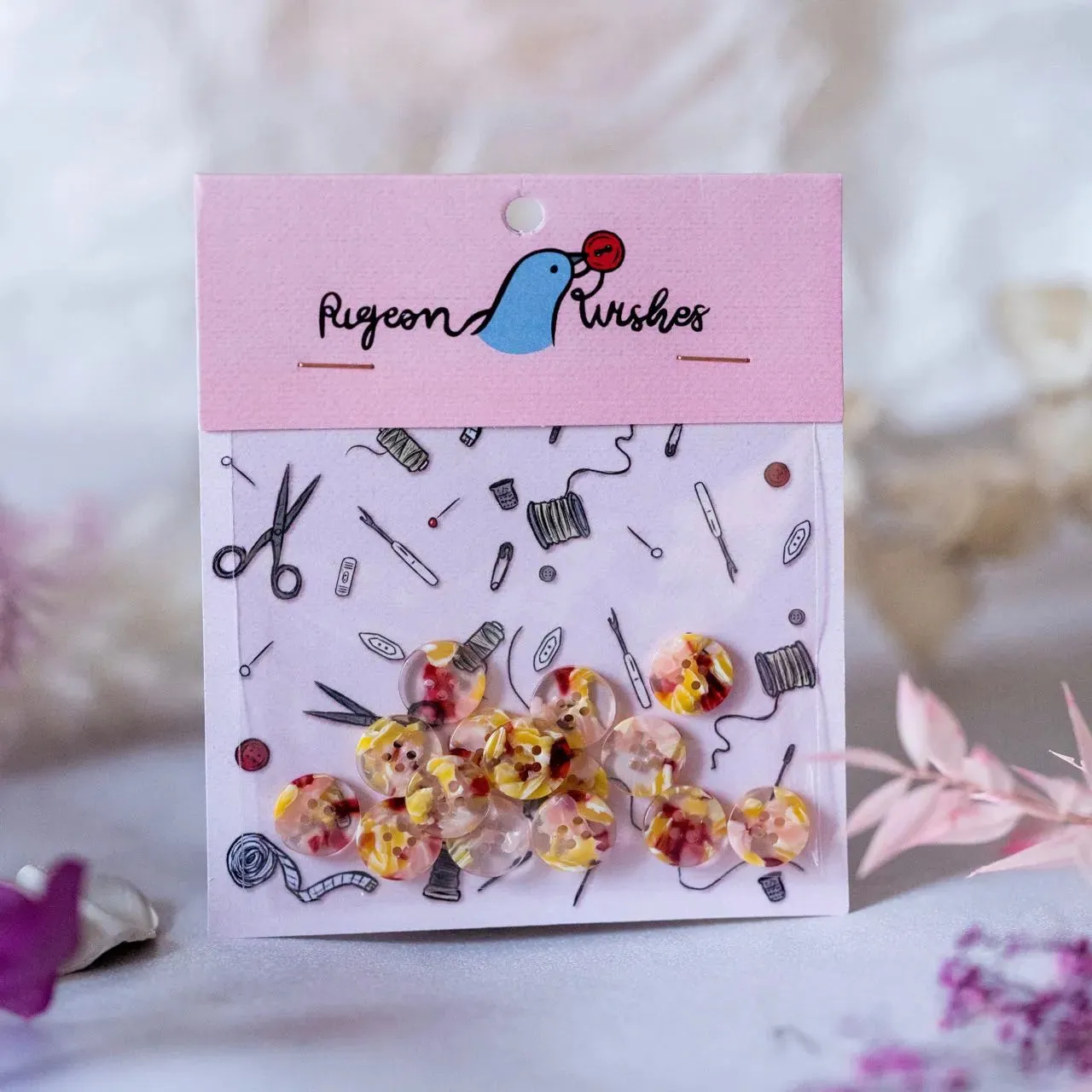 Whimsical - Pack of 15 - 15mm Shirting Buttons