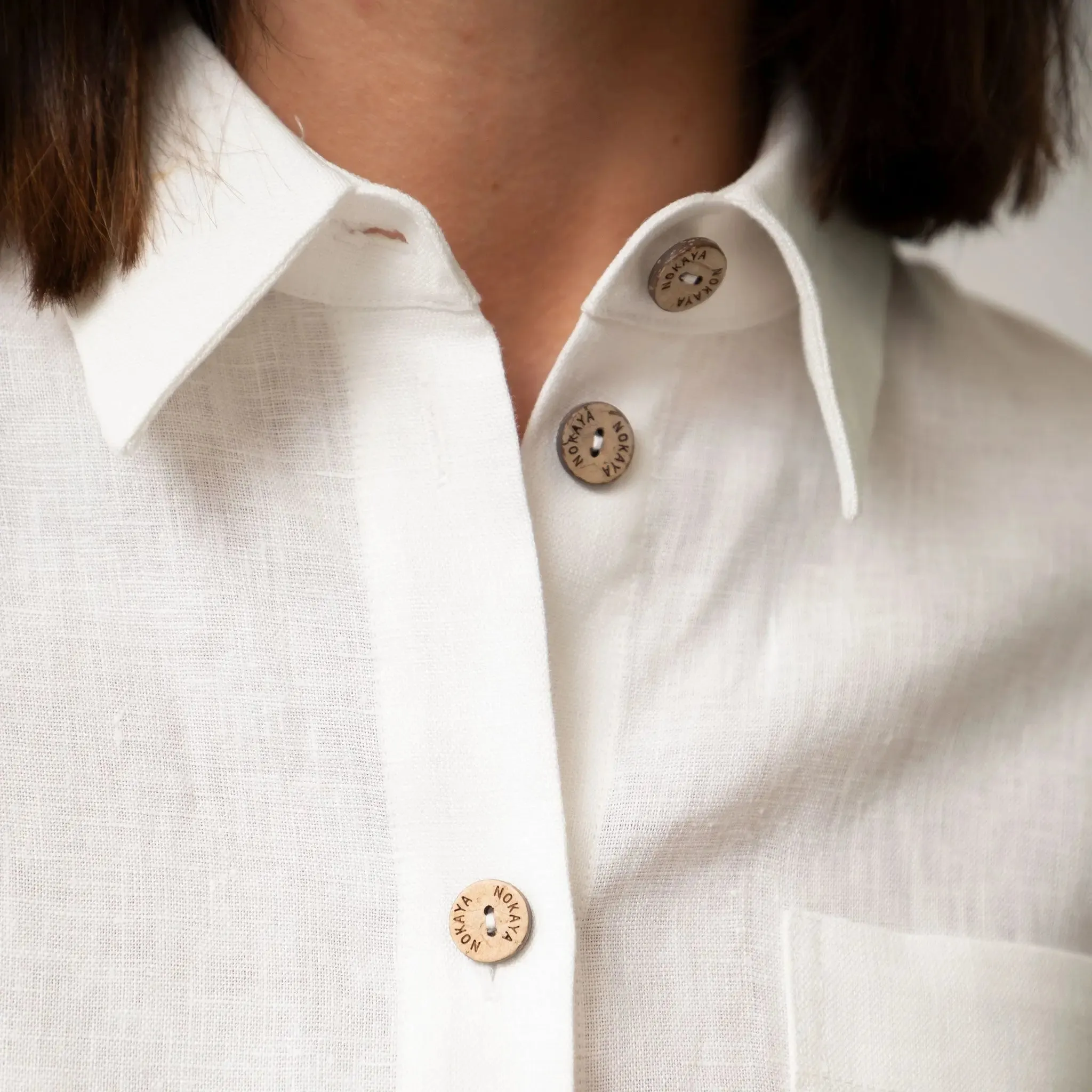 White Heavy Linen Shirt Perfect Days