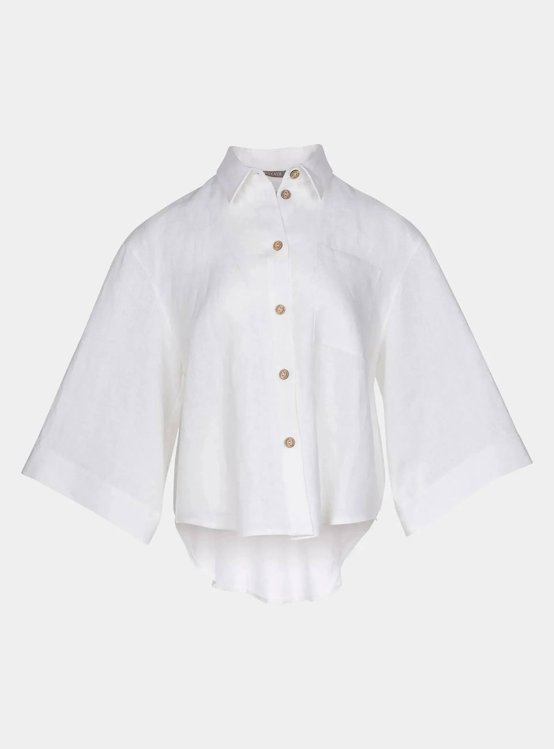 White Heavy Linen Shirt Perfect Days