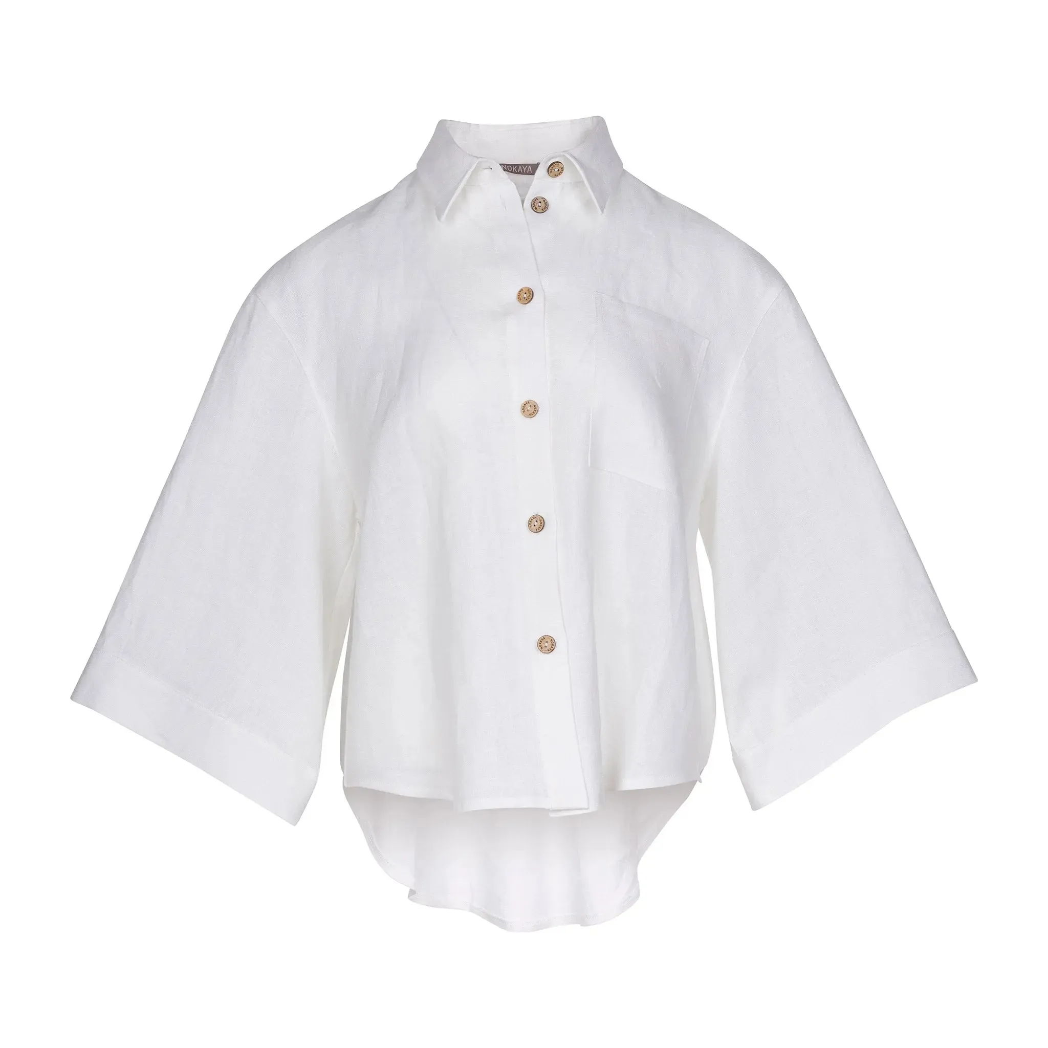 White Heavy Linen Shirt Perfect Days