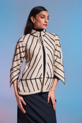 White Statemen Women's Tweed Jacket