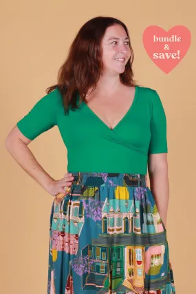 Winnie Reversible Top Shamrock