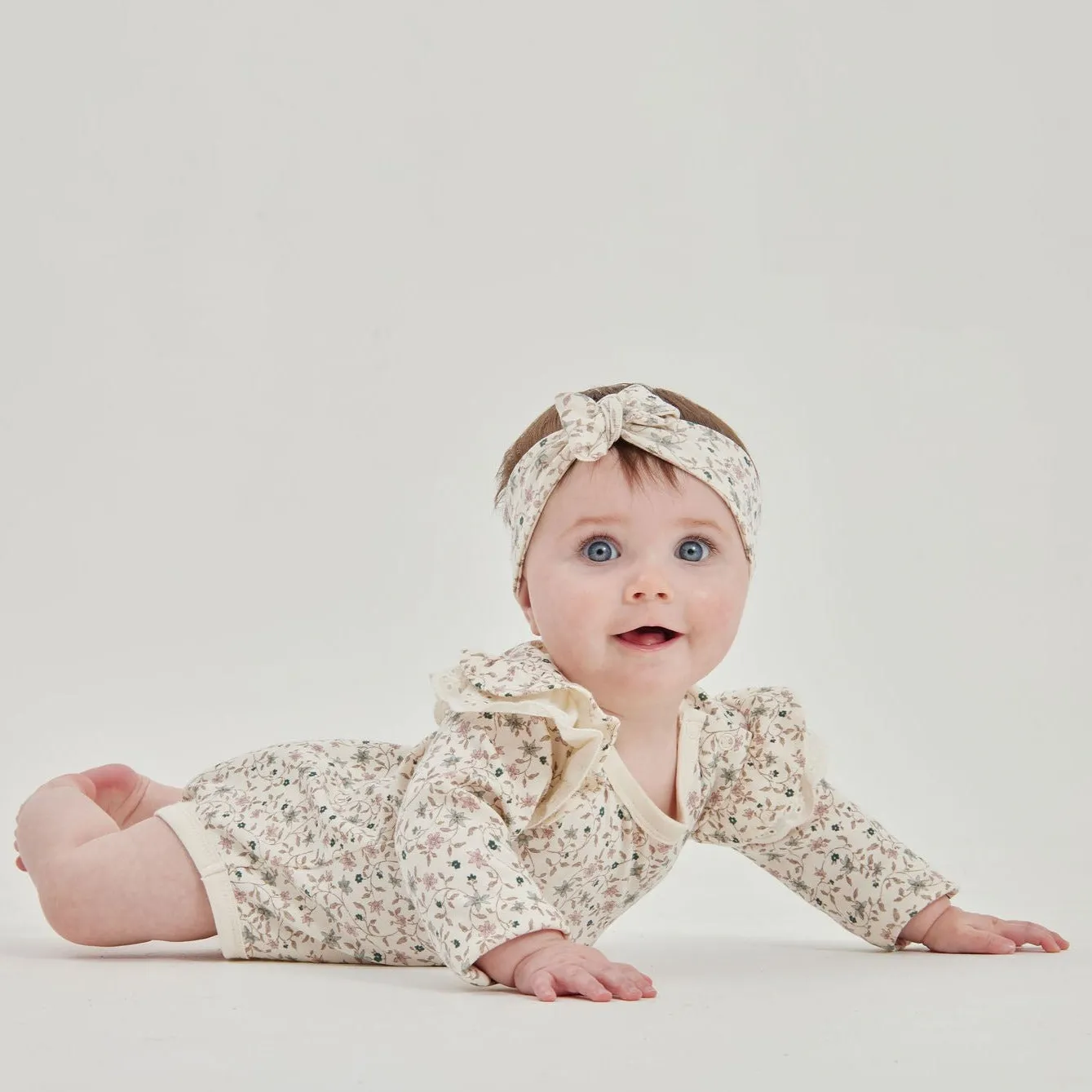 Winter Floral Flutter Bodysuit