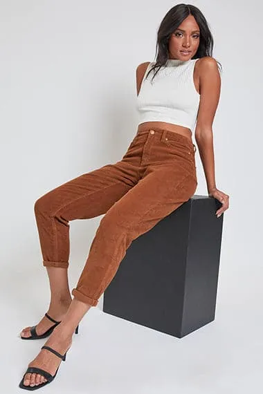 Women's  Corduroy Mom Fit Pants