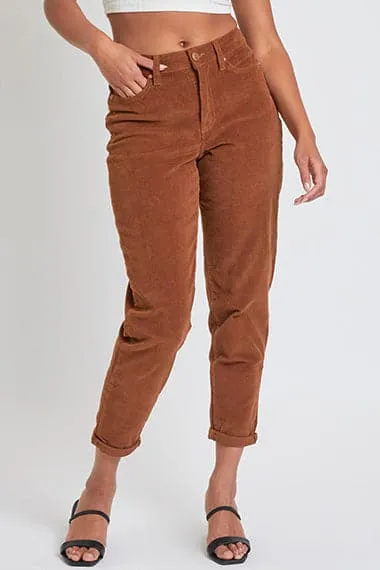 Women's  Corduroy Mom Fit Pants