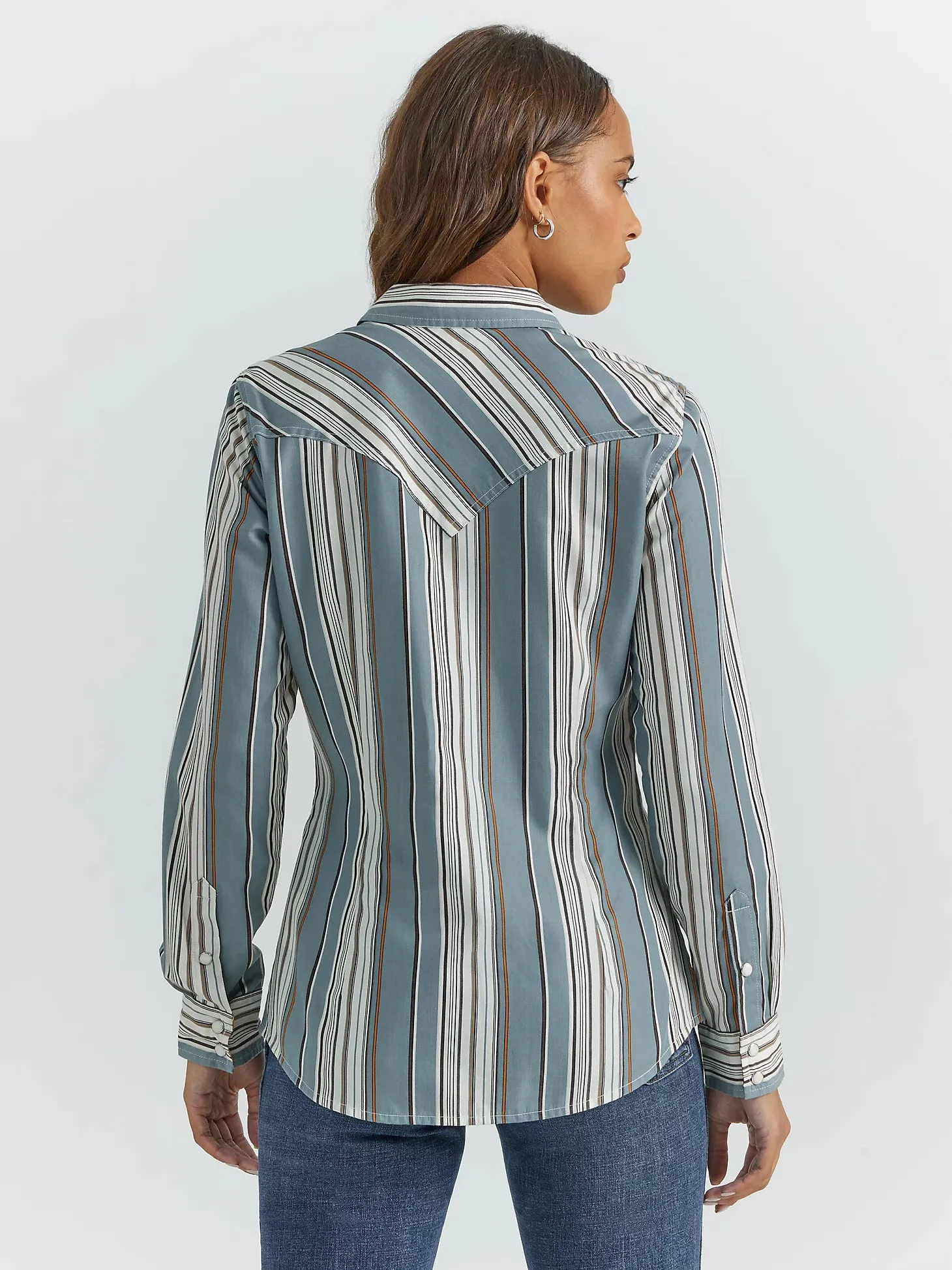 Women's Wrangler Retro Stripe Snap Long Sleeve Shirt