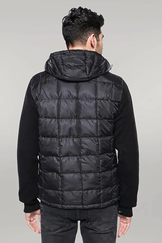 WSS Hooded Black Coat Jacket  - Singen