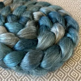 Yak Silk Roving - Shades of Turquoise