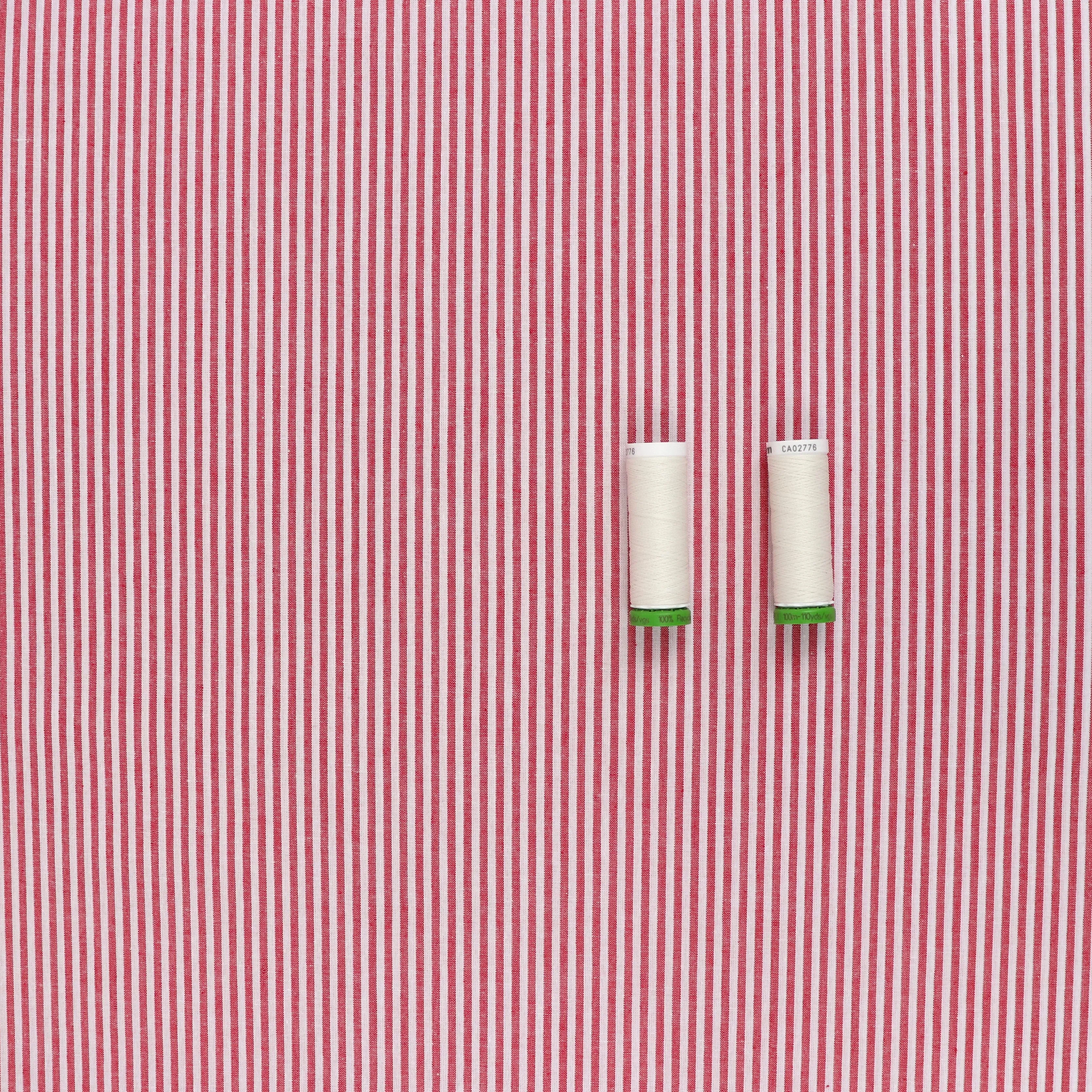 Yarn Dyed Cotton - Red Stripe