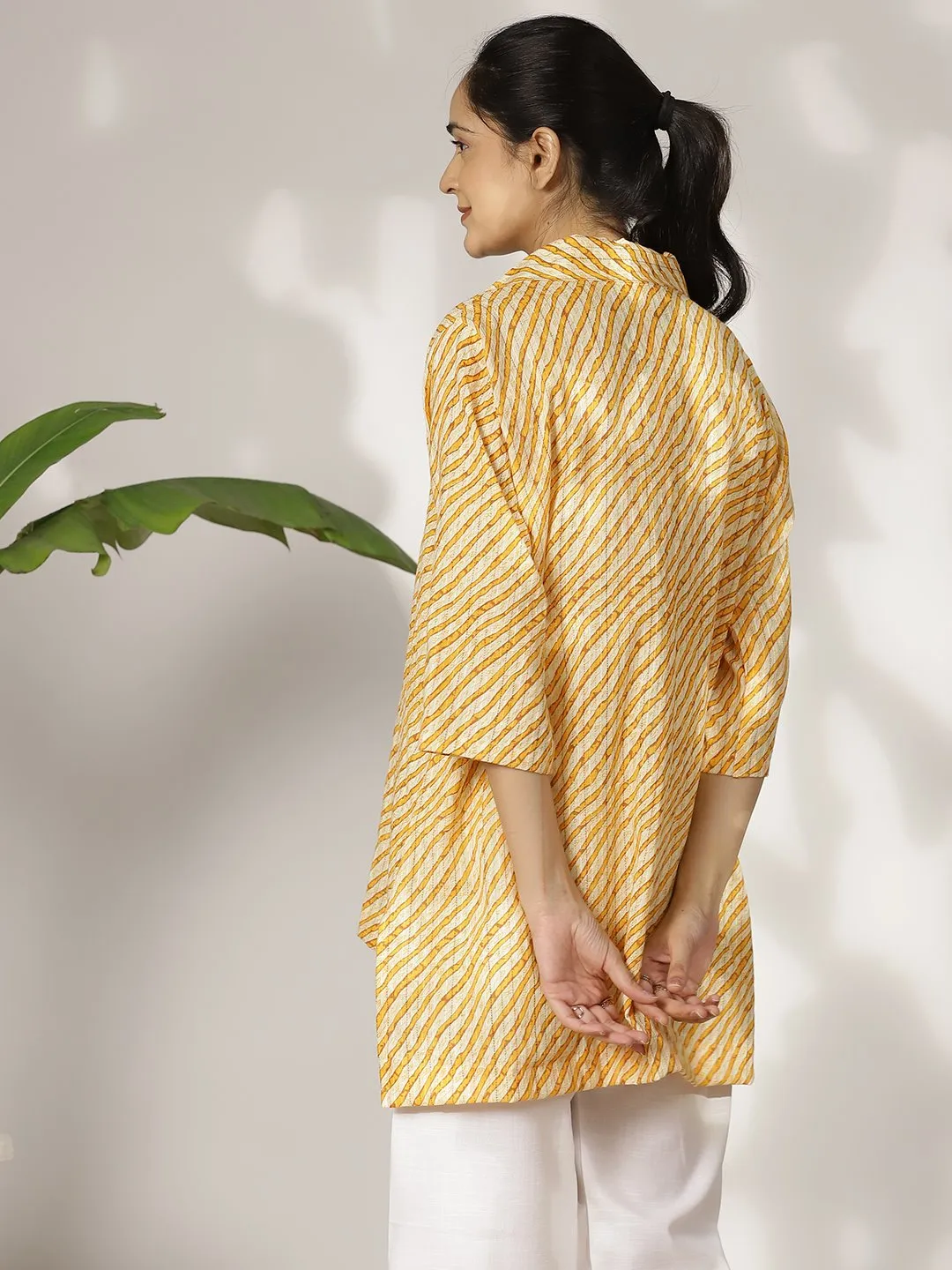 YellowStripes Cotton ShirtTop