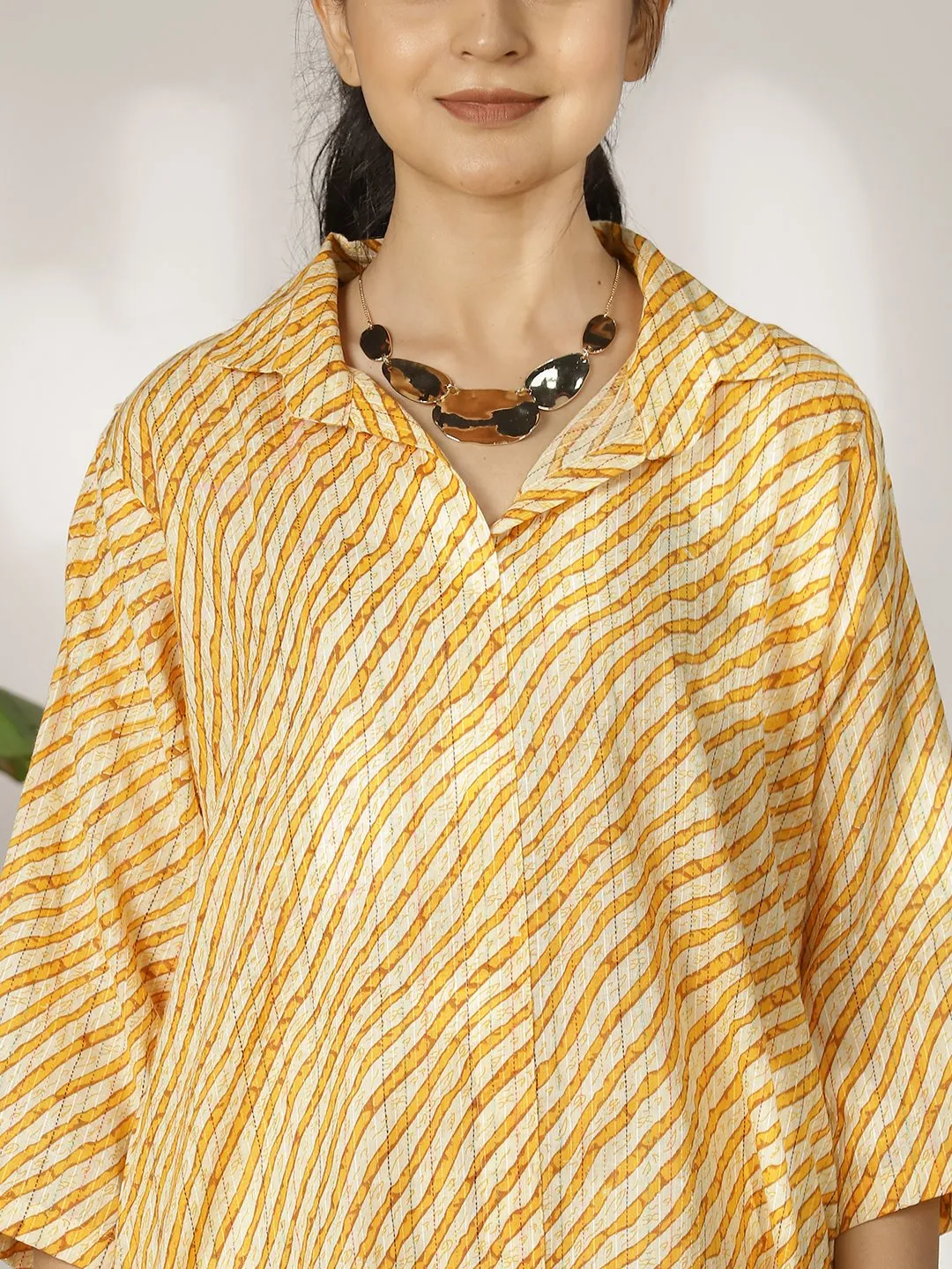 YellowStripes Cotton ShirtTop